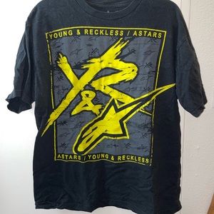 Young and reckless x astars graphic tee shirt